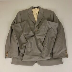 Calvin Klein 2 Piece Suit Men's 40L x 32W Gray‎ Jacket & Pants Set Union Made